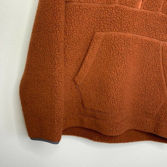 Madewell Polartec Fleece Quarter Zip Hoodie Jacket - Picture 4 of 11